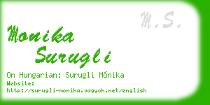 monika surugli business card